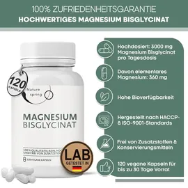 nature spring Magnesium Bisglycinat Kapseln 120 St.
