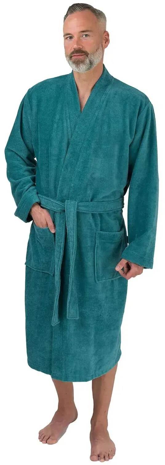 wewo fashion Herren Kimono 1017 mit Taschen S | ocean - grün