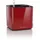 LECHUZA Cube Glossy 16 Komplettset 17 x 17 x 16 cm scarlet rot highgloss