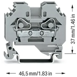 WAGO GmbH& Co. KG Durchgangsklemme 0,2-6mmq grau 282-101