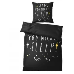 Bettwäsche All you need is sleep 135 x 200 cm