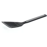 Woll Cook-It, JUMBO Pfannenwender mit dünner flexibler Silikonlippe, 11,5 cm breit, 35 cm lang, grau, Hitzebeständig bis 220°, Spülmaschinenfest