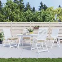 VidaXL Stuhlkissen 4 Stk. Beige 50x50x7 cm Oxford-Gewebe