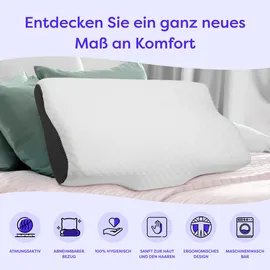 Wolkenfeld Orthopädisches Kissen 80 x 40 cm Weiß