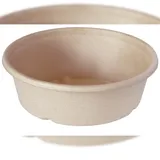 DUNI echoecho BioPak Salatschalen Bagasse rund Ø 194 mm H 53 mm 900 ml braun