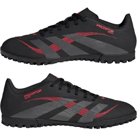 adidas Predator Club TF Multinocken-Fußballschuhe ID3783 - core black/grey four/lucid red 40 2/3