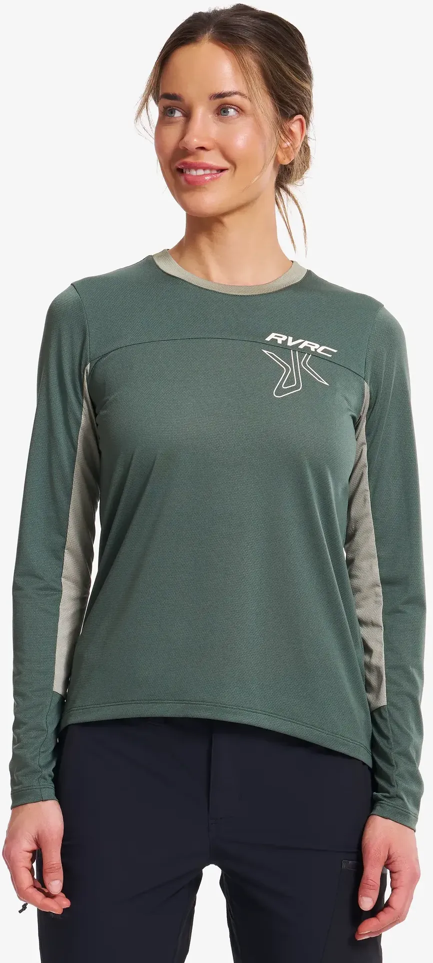 Shred Long-sleeved MTB Jersey Damen Balsam Green/Shadow, Größe:XL - Damen > Oberteile > Longsleeves - Grün