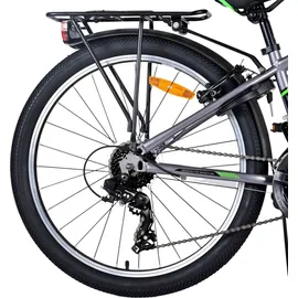 Volare Cross 24" RH 33.5 cm grau 18-Gang Handbremsen