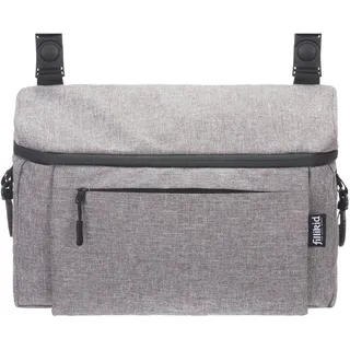 fillikid Kinderwagen-Tasche Buggy Organizer Sport, schwarz, mit Wickelunterlage grau