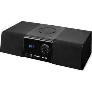 Medion E64004 Micro Audio System Kompaktanlage (DAB+, CD-Player. PLL UKW Radio, Bluetooth, USB Anschluss, Sleeptimer, MP3, LCD-Display mit 12/24 Std. Anzeige)