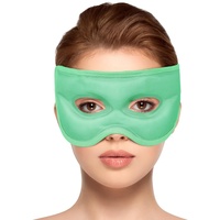 NEWGO Augenmaske Kühlend Kühlmaske Gesicht Kühlbrille für Migräne, Kopfschmerzen, Geschwollene, Müde Augen, Augenringe, Sinusschmerzen, Ice Eye Mask (Grün)