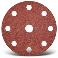 MENZER Red Klett-Schleifscheiben, 150 mm, 9-Loch, f. Exzenterschleifer, Normalkorund