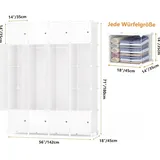 Tragbarer Kleiderschrank, Platzsparender Modularer Kunststoffschrank mit Türen
