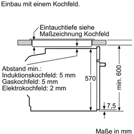 Bosch Herdset BOSCH Backofen weiß HYDROLYSE + Induktionskochfeld autark 60 cm