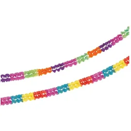 Papstar Girlande Papier 2,5 m Ø 7 cm 20 St. Bunt