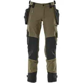 Mascot Hose mit Hängetaschen Stretch Hose, moosgrün