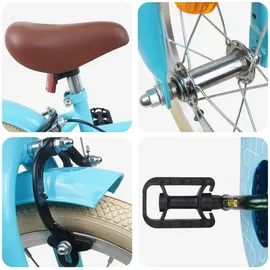 vidaXL Kinderfahrrad 14 Zoll Himmelblau