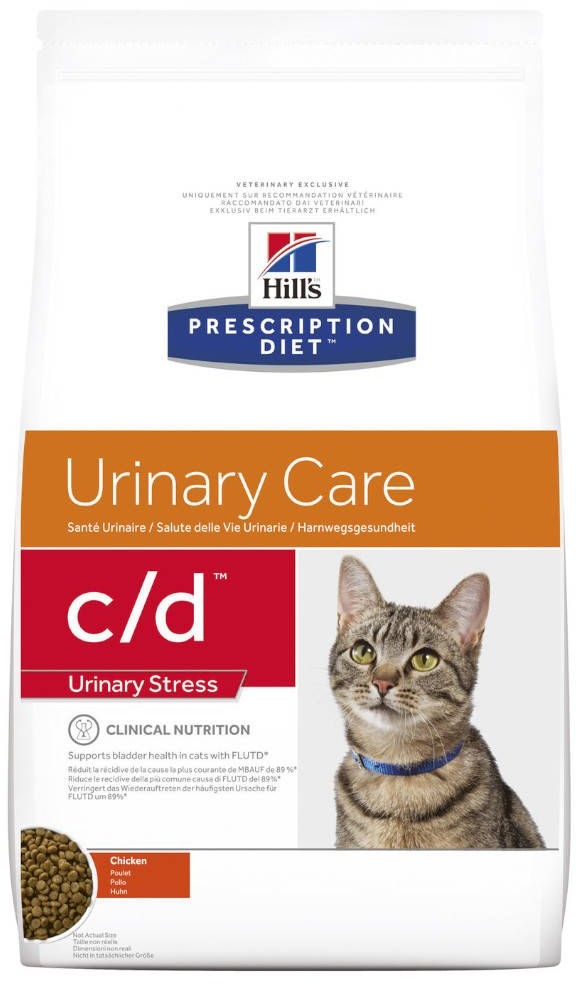 Hill's Prescription DietTM c/d Urinary Stress Aliment pour chat au poulet 1,5 kg pellet(s)