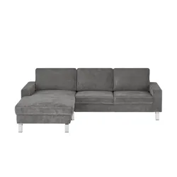 Ecksofa   ¦ grau ¦ Maße (cm): B: 258 H: 86 T: 184.0
