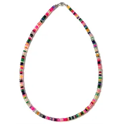 Collier LADY, silber (silber 925), Halsketten, Damen, Glas-Silber 925 (Sterlingsilber), Glas, Silber 925 (Sterlingsilber)