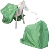 roba Abdeckplane für Voltigier- & Spielpferd aus wetterfestem Kunststoff 1530x630x1230 mm Grün