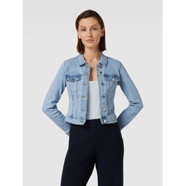 Vero Moda Outdoor Cropped Jeansjacke mit Umlegekragen Modell 'LUNA', Hellblau, L