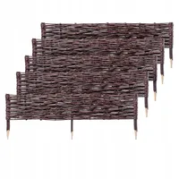 Kadax Palisade aus Weide "Sand", natürlicher Weidenzaun, 20 cm,