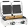 vidaXL Doppelter Gerillter Panini-Grill 3600 W 57x30,5x20 cm