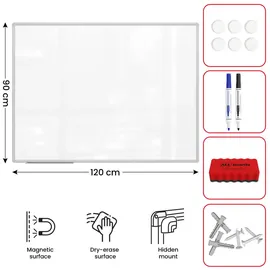 ALLboards Whiteboard 120 x 90 cm Weiß