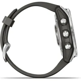 Garmin fenix 7S Standard silber mit graphitfarbenem Armband