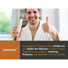 krumad Nasenhaartrimmer 3in1 Schwarz