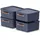 Rotho Stapelbox Maloja 39,5 x 38,0 x 17,7 cm 4-tlg. blau