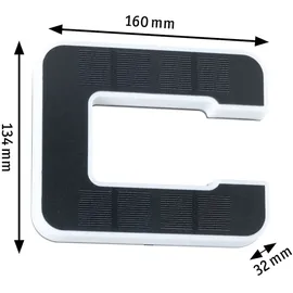 Paulmann Solar LED Hausnummernleuchte Buchstabe C Schwarz