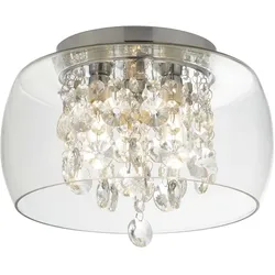LED Decken Lampe Leuchte Chrom Flur Büro Küche Schlaf Wohn Zimmer Beleuchtung