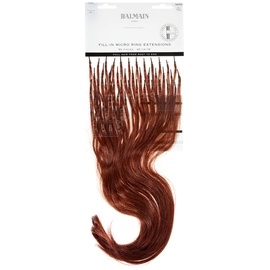 Balmain Micro Ring Extensions Human Hair 50 Stück 40 Cm Länge Farbe Brown Ombre #3.5 Om