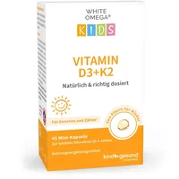 Cellavent Healthcare GmbH WHITE OMEGA Kids Vitamin D3+K2 Kapseln + K2