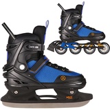 Nils Extreme 2-In-1 Inliner Eishockey Camille, Farbe:Schwarz-Orange, Größe:L(39-43)