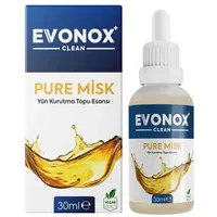 evonox clean Wäscheduft für Trocknerbälle – Pure Misk – 30 ml Duftessenz für Wolltrocknerbälle, vegan & hautfreundlich