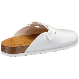 LICO Bioline Clog Unisex Erwachsene Hausschuh, Weiß, 40