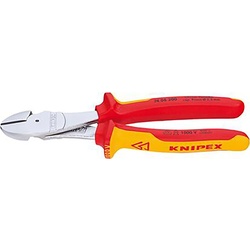 Knipex Kraft-Seitenschneider VDE 200mm mit Kunststoff Griff