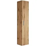 Badplaats - Badezimmer Badschrank Pluto 150cm Eiche - Regal Schrank Hochschr