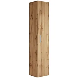 Badplaats - Badezimmer Badschrank Pluto 150cm Eiche - Regal Schrank Hochschr
