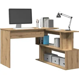 vidaXL Eckschreibtisch Artisan-Eiche braun