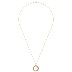 Gemshine Halskette mit Anhänger 'Schlange' gold coloured Hellbraun Damen 