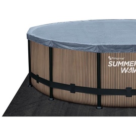 Summer Waves Elite Pool 549 x 132 cm Teakoptik braun