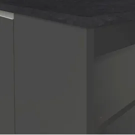 kochstation Unterschrank Kücheninsel KS-Sole 160 x 90 x 90 cm Grau