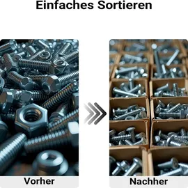 Wiltec Gewindelehre für Bolzen und Muttern 28 cm