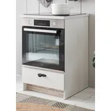 furn.design Herdumbauschrank 62 x 92 x 60 cm Weiß