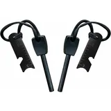 Survival-feuerstein, Feuerstarter Mit Schaber, Wasserdicht, 10.000 Funken Bei 3.000 Grad, 8-mm-stab, Magnesium-feuerstahl – Feuerstarter, Umhängeband, Multitool-schaber (2 Stück) Cisea