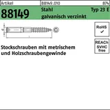 F. REYHER Nchfg. GmbH & Co. KG Stockschraube R 88149 Typ 23 E M8 x 200 50 Stück